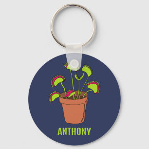 Porte-clés Illustration du Plante Vénus Fly Trap personnalisé