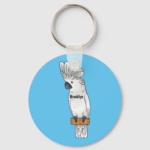 Porte-clés Illustration d'un oiseau de cobaye-parapluie