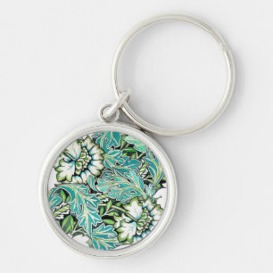 Porte-clés Illustration florale Art nouveau william morris