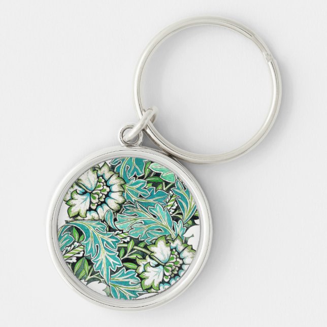 Porte-clés Illustration florale Art nouveau william morris (Devant)