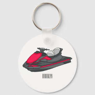 Porte-clés Illustration Jet ski