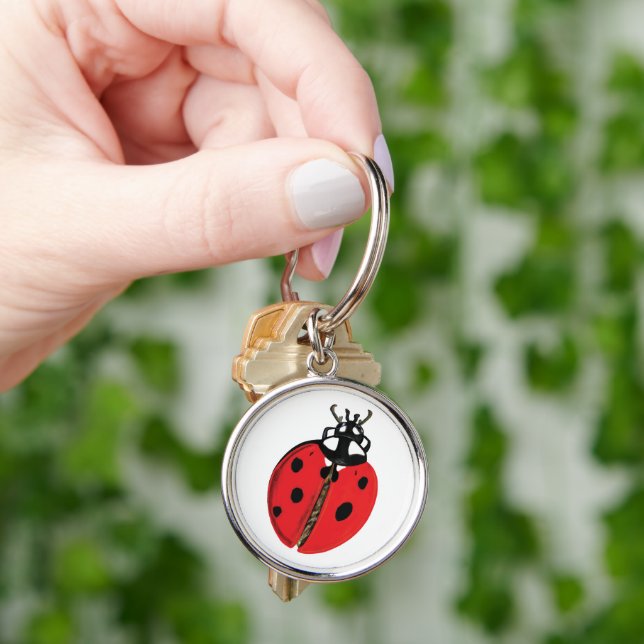Porte-clés Illustration Lady Bug (main)