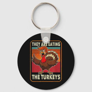 Porte-clés Ils Mangent Les Dindons Thanksgiving Humour