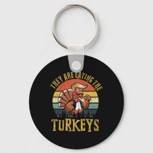 Porte-clés Ils Mangent Les Dindons Thanksgiving Turkey Tr