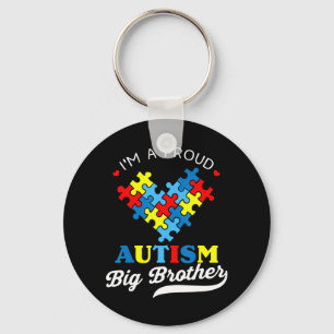 Porte-clés I'm A Fier Autisme Big Brother - Parfait pour boui