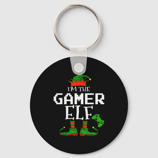 Porte-clés I'm The Gamer Elf Family Matching Gaming Christmas (Recto)