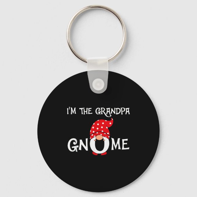 Porte-clés I'm The Grandpa Gnome Funny Christmas Gnome  (Recto)