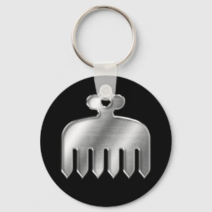 Porte-clés Imagawa Clan Kamon Argent Chrome