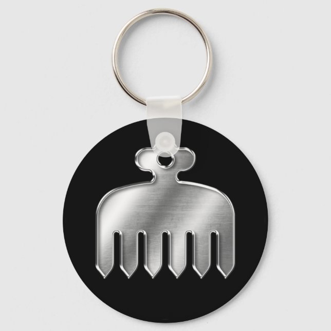 Porte-clés Imagawa Clan Kamon Argent Chrome (Recto)