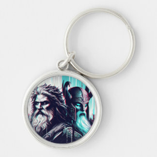 Porte-clés  image of the gods zeus and odin togethe