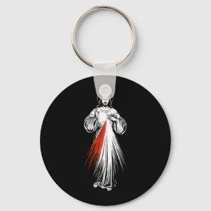 Porte-clés Image sacrée de la miséricorde divine Jésus foi ca