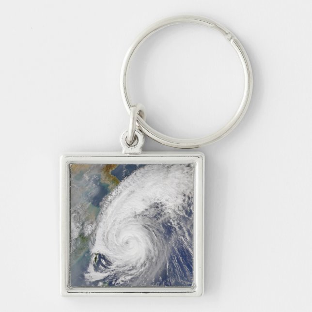 Porte-clés Image satellite d'un typhon (Devant)