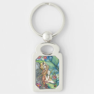 Porte-clés Imaginaire de sirène d'eau douce Art par Molly Har