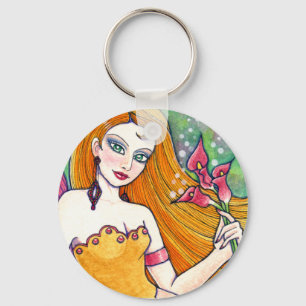 Porte-clés Imaginaire féerique de sirène de porte - clé pa