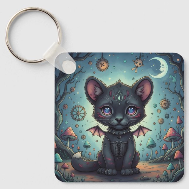 Porte-clés Imaginaire gothique Kit bébéBat (Recto)