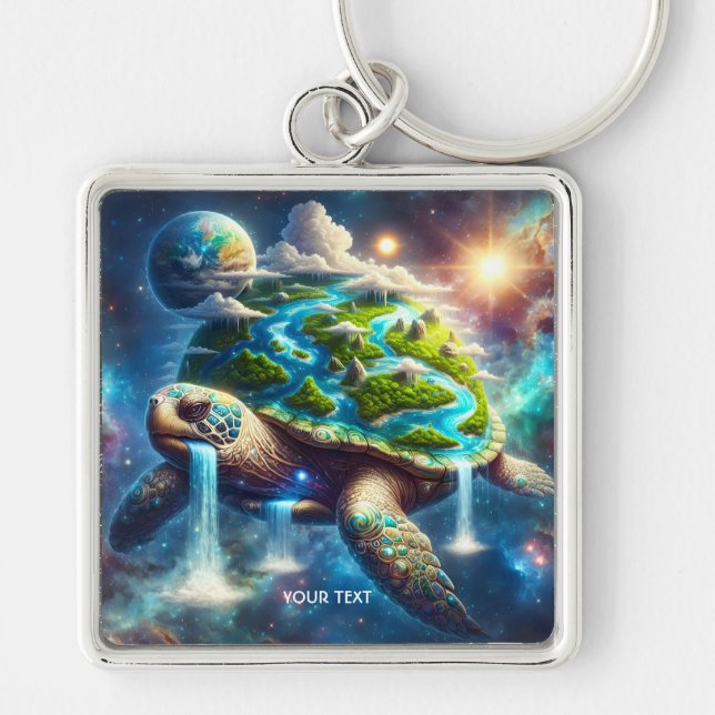 Porte-clés Imaginaire Mare Turtle Espace Terre (Devant)