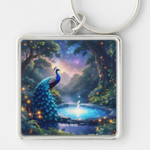 Porte-clés Imaginaire mignon Nuit Poudre Peacock