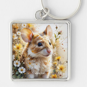 Porte-clés Imaginaire Mignonne Curious Mouse Garden
