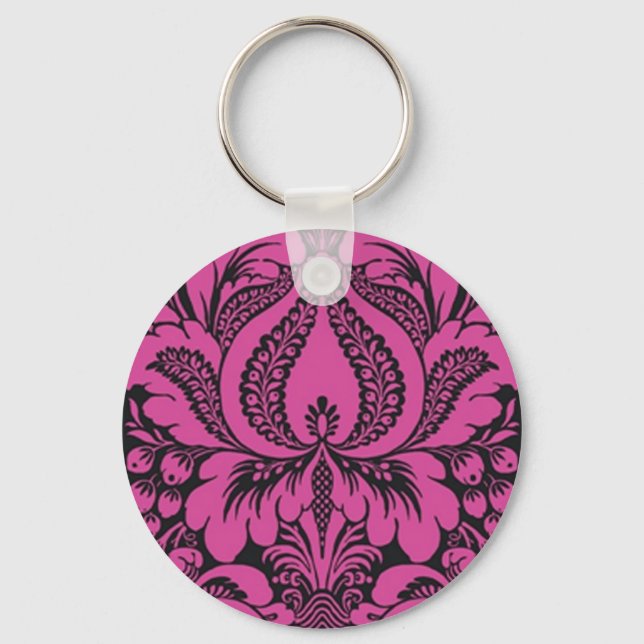 Porte-clés Imaginaire rose Porte - clé floral (Recto)