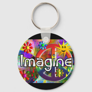 Porte-clés "Imaginez" les cadeaux des années 70 de