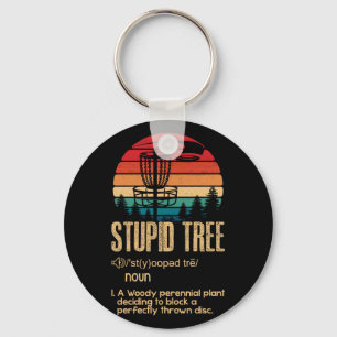 Porte-clés Imbécile Disque Golf Cadeau Frisbee Vintage