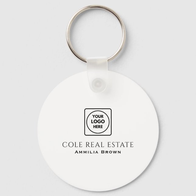 Porte-clés Immobilier moderne | Logo d'annonce de revendeur p (Recto)
