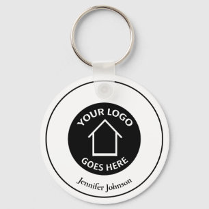 Porte-clés Immobilier Société Ajouter Votre Logo Moderne Pers