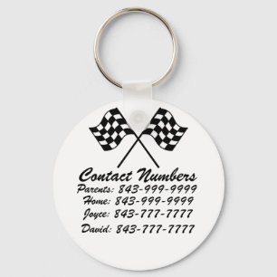 Porte-clés Important Phone Numbers Keychain by SRF