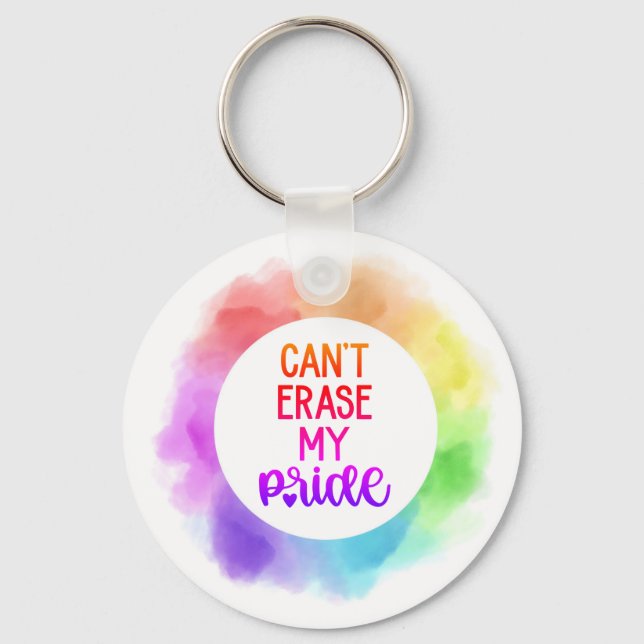 Porte-clés Impossible d'effacer ma fierté (Recto)