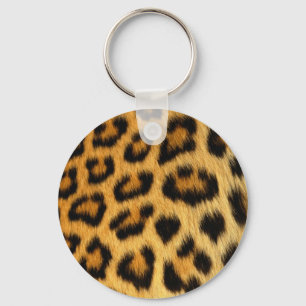 Porte-clés Impression de fourrure Leopard