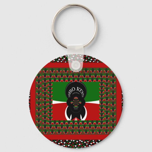 Porte-clés Imprimerie d'art Jambo Kenya (Recto)