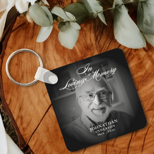 Porte-clés In Love Memory Modern Memorial Keepsaké photo