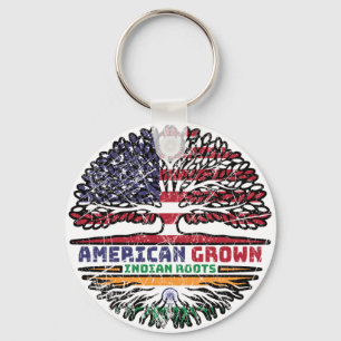 Porte-clés Indian India US American États-Unis Tree