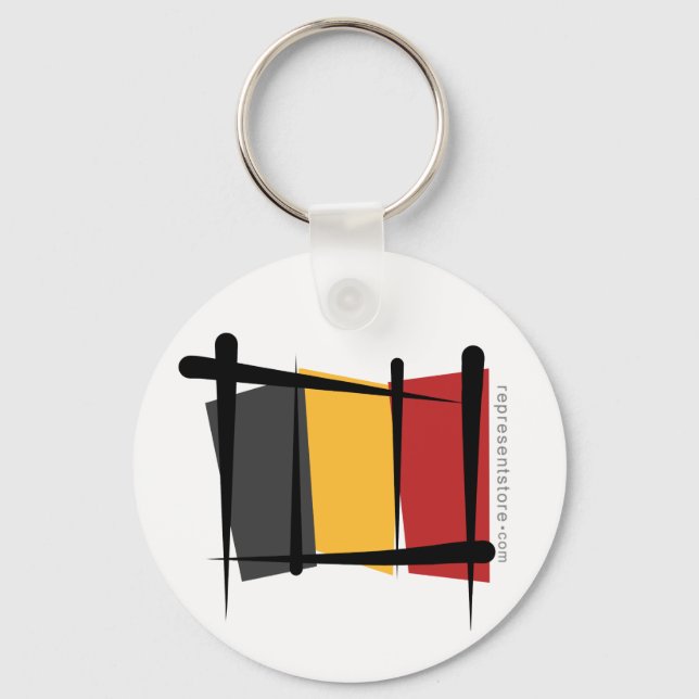 Porte-clés Indicateur Brush Belgique (Recto)