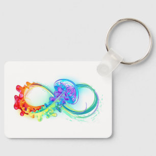 Porte-clés Infinity avec Rainbow Jellyfish