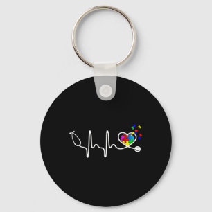 Porte-clés Infirmière amusante Autisme Puzzle Stethoscope Coe