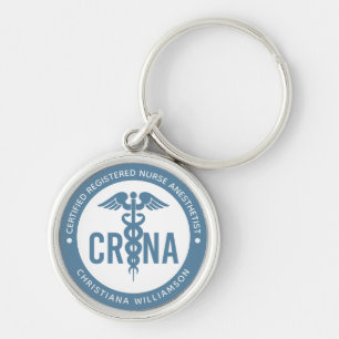Porte-clés Infirmière anesthésiste certifiée CRNA personnalis