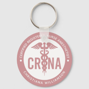 Porte-clés Infirmière anesthésiste certifiée CRNA personnalis