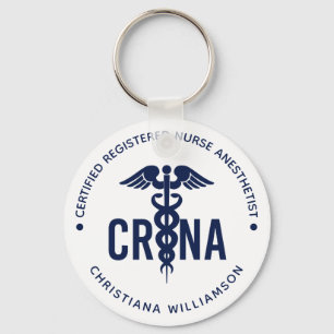Porte-clés Infirmière anesthésiste certifiée CRNA personnalis