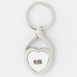 Porte-clés Infirmière Arbre de Noël Stethoscope RN LPN Scrub 