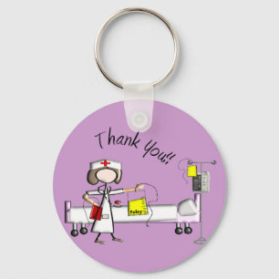 Porte-clés Infirmière Cadeaux "Merci"