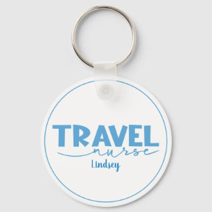 Porte-clés Infirmière de voyage personnalisée Porte - clé