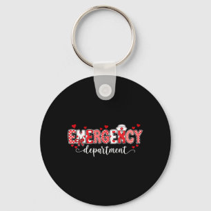 Porte-clés Infirmière du service des urgences Saint-Valentin