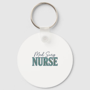 Porte-clés Infirmière en médecine chirurgicale dessin floral