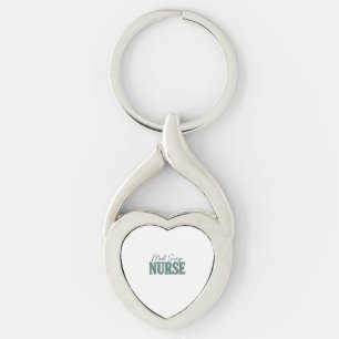 Porte-clés Infirmière en médecine chirurgicale dessin floral