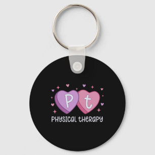 Porte-clés Infirmière en thérapie physique Saint-Valentin bon