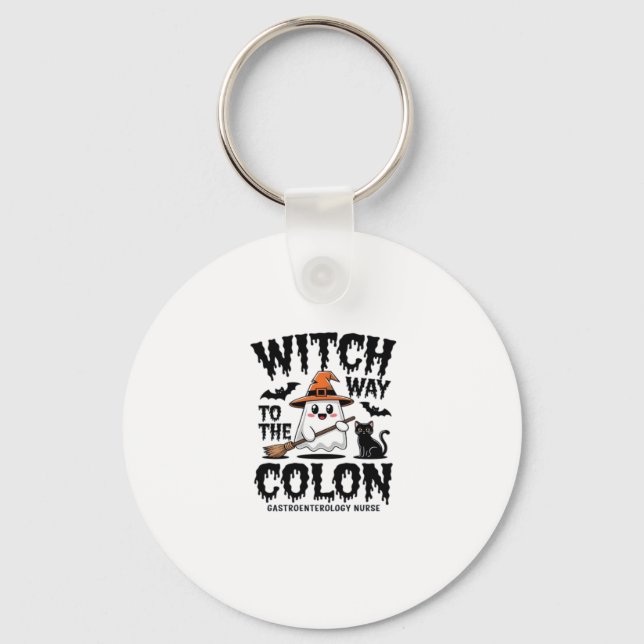 Porte-clés Infirmière Endo Halloween Infirmière gastro-intest (Recto)