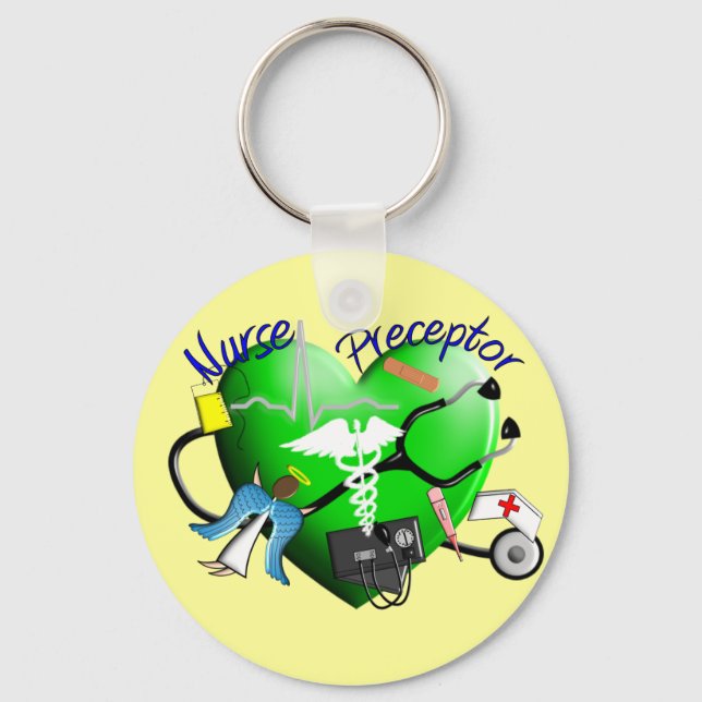 Porte-clés Infirmière et précepteur cadeaux (Recto)
