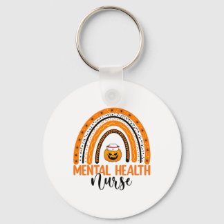 Porte-clés Infirmière Halloween Citrouille Rainbow santé ment