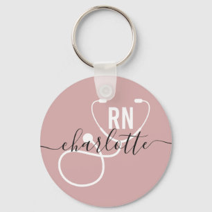 Porte-clés Infirmière inscrite à la RN personnalisée